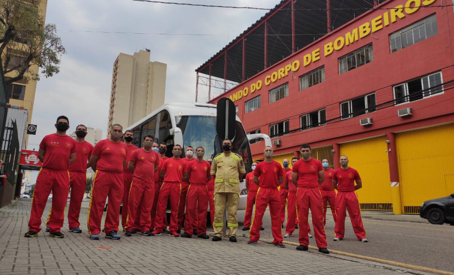 Bombeiros renovam equipes que estão no combate ao incêndio florestal no Mato Grosso do Sul. Foto: SESP
