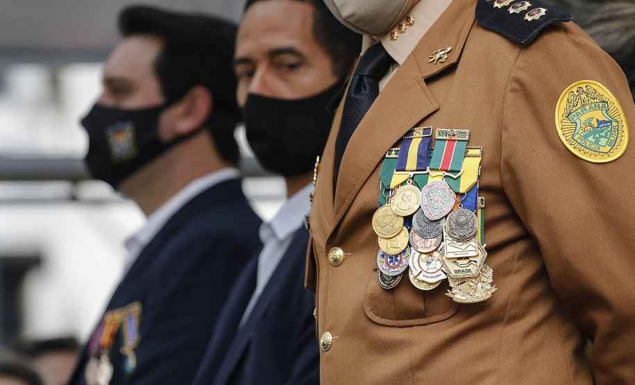 Curitiba-08-10-2020 - Governador Carlos Massa Ratinho Junior, participa do  108° Aniversário do Corpo de Bombeiros da Polícia Militar do Paraná- Foto : Jonathan Campos / AEN