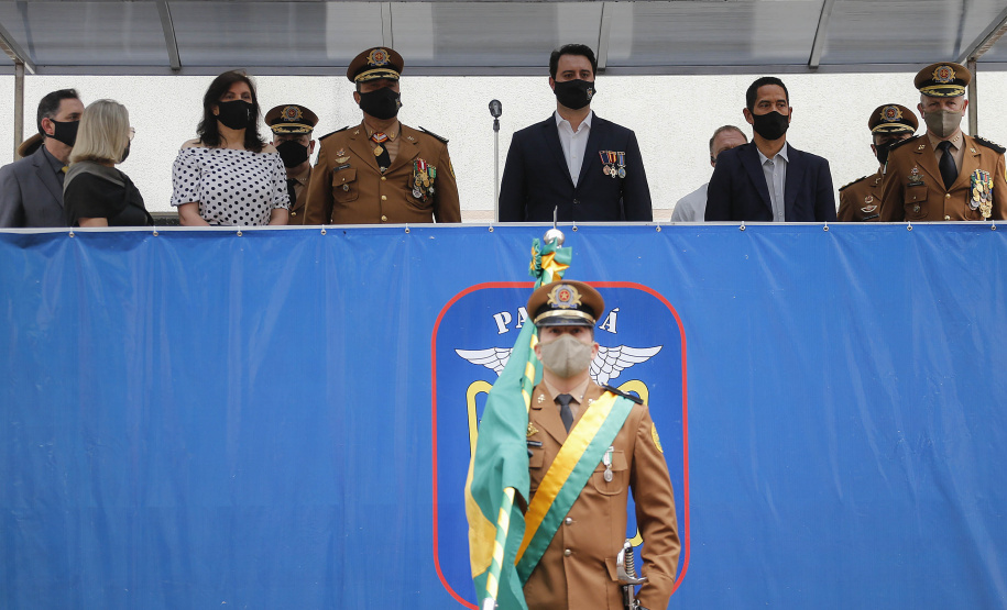 Curitiba-08-10-2020 - Governador Carlos Massa Ratinho Junior, participa do  108° Aniversário do Corpo de Bombeiros da Polícia Militar do Paraná- Foto : Jonathan Campos / AEN