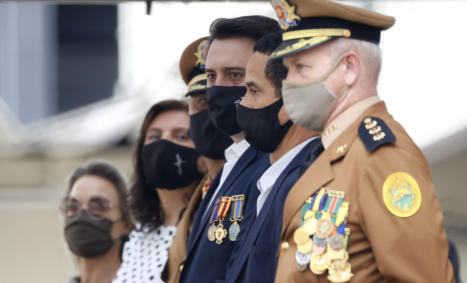 Curitiba-08-10-2020 - Governador Carlos Massa Ratinho Junior, participa do  108° Aniversário do Corpo de Bombeiros da Polícia Militar do Paraná- Foto : Jonathan Campos / AEN