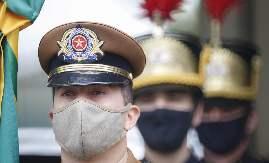 Curitiba-08-10-2020 - Governador Carlos Massa Ratinho Junior, participa do  108° Aniversário do Corpo de Bombeiros da Polícia Militar do Paraná- Foto : Jonathan Campos / AEN