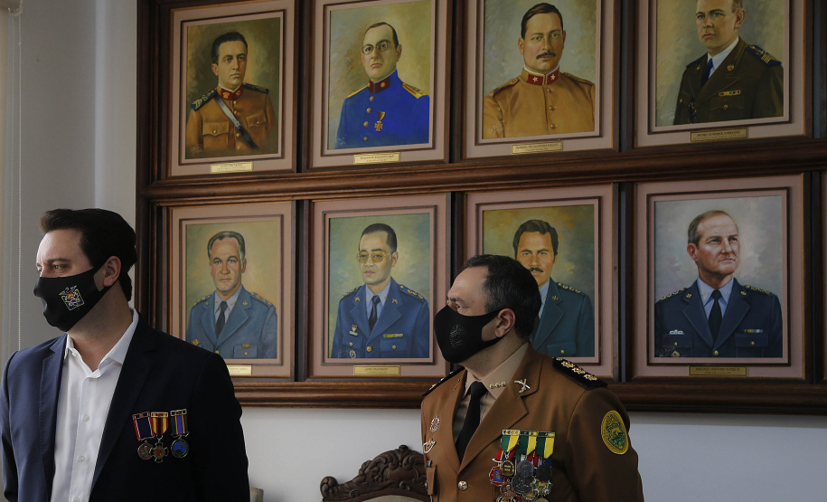 Curitiba-08-10-2020 - Governador Carlos Massa Ratinho Junior, participa do  108° Aniversário do Corpo de Bombeiros da Polícia Militar do Paraná- Foto : Jonathan Campos / AEN