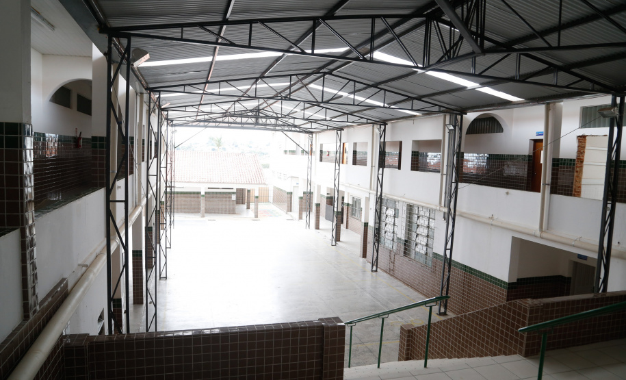 Escola estadual em Pinhalão é repaginada pelo Governo. Colégio Estadual Leonardo Francisco Nogueira. Foto Gilson Abreu/AEN