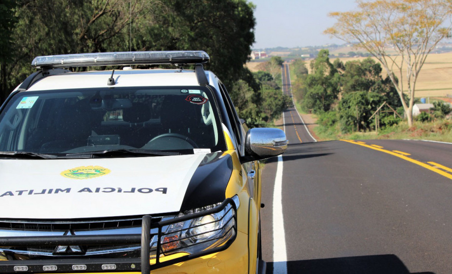 Ligação entre Marialva e o distrito de Aquidaban recebe melhorias . Foto:DER