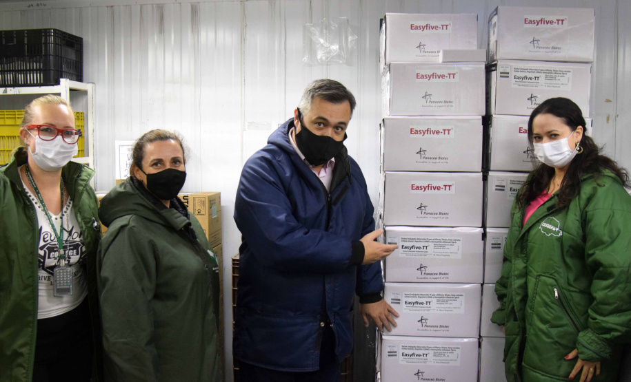 Paraná recebe 95 mil doses da vacina pentavalente. Foto:Américo Antonio/SESA