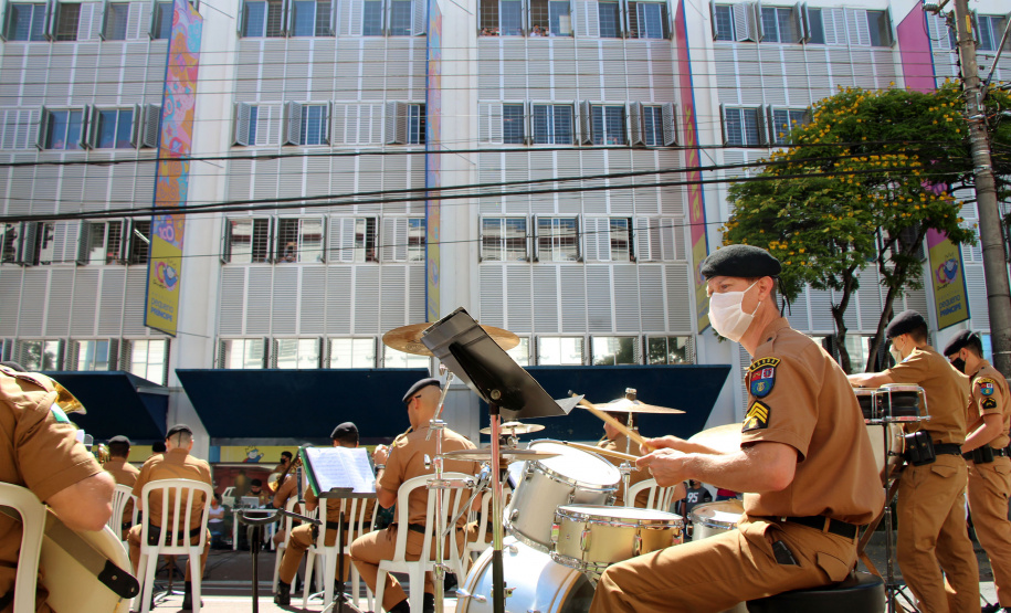 Curitiba, 10 de outubro de 2020.  Live banda da PMPR em homenagem ao dia das crianças.