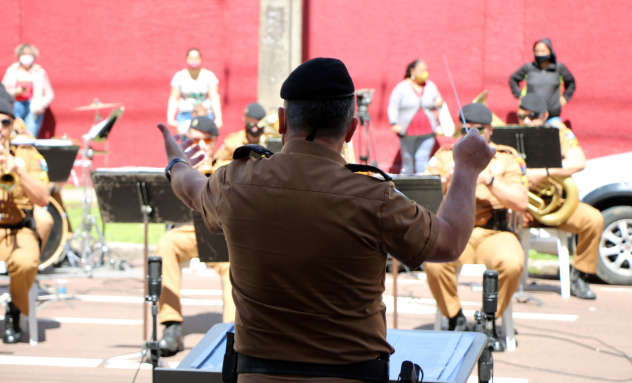Curitiba, 10 de outubro de 2020.  Live banda da PMPR em homenagem ao dia das crianças.