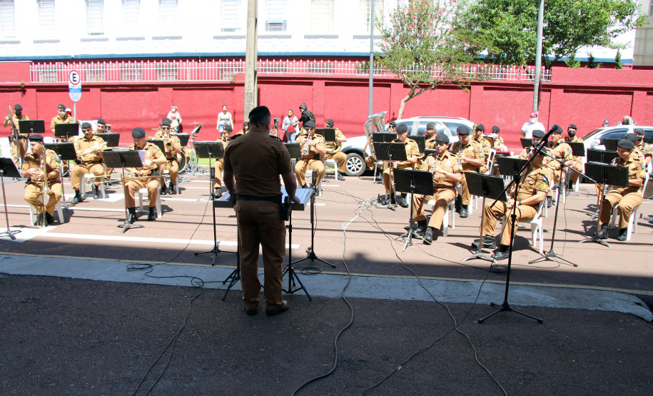 Curitiba, 10 de outubro de 2020.  Live banda da PMPR em homenagem ao dia das crianças.