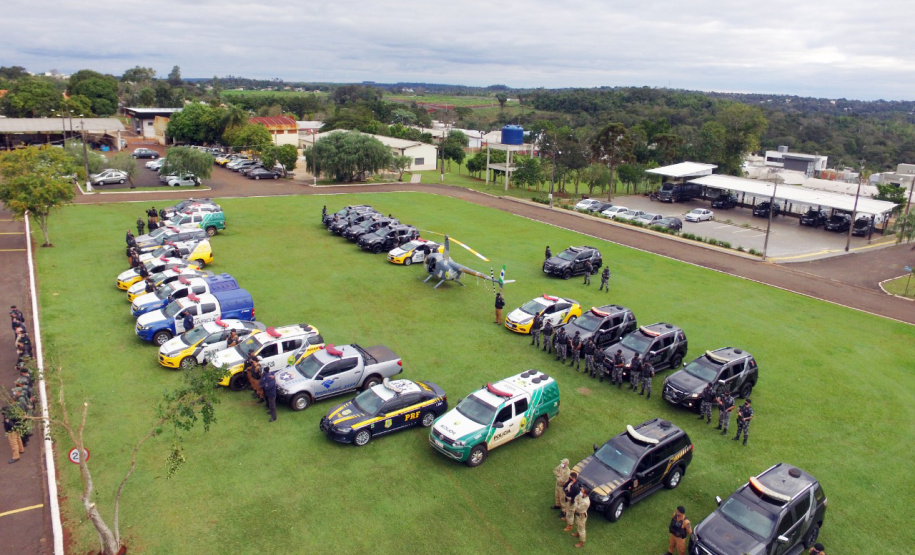 Megaoperação Metrópolis recebe apoio aéreo e do BOPE nas ações no Oeste e Sudoeste do estado. Foto:SESP