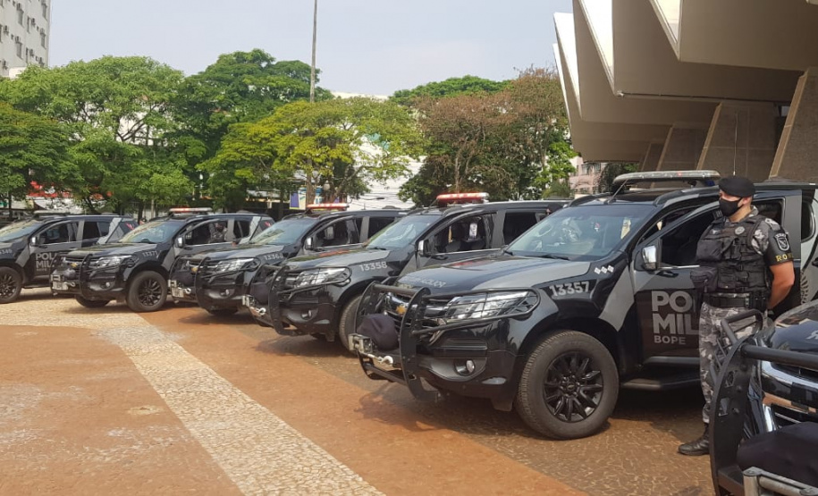 O 5º Comando Regional da PM (5º CRPM) iniciou a terceira edição da megaperação Metrópolis. As unidades que atuam na região do Oeste do Estado já fizeram apreensões e prisões durante o feriado prolongado. Nesta terça-feira (13) as atividades serão reforçadas com o Batalhão de Operações Especiais (Bope). Foto:SESP
