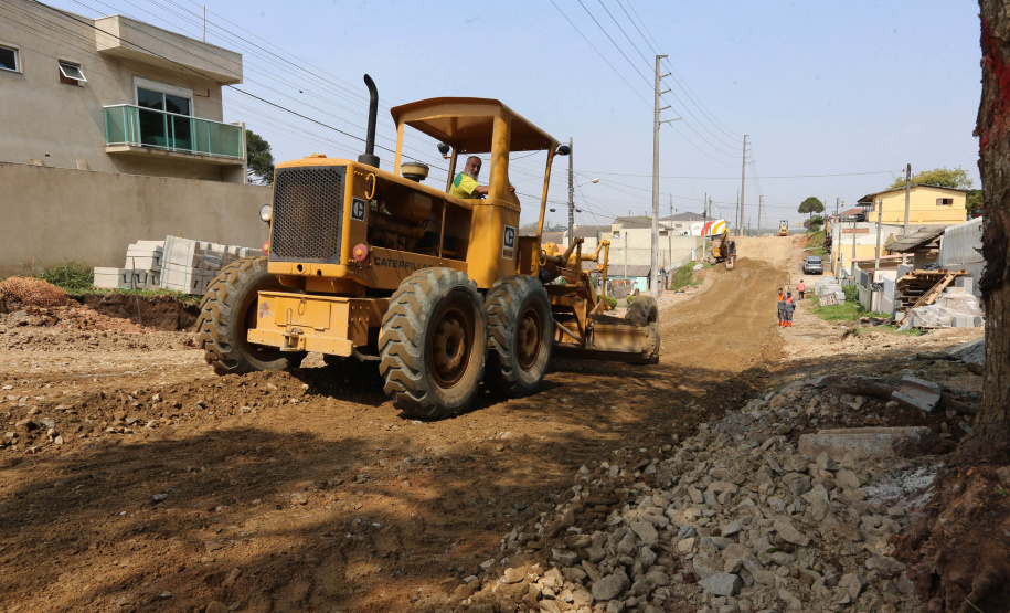 Obras Vila Rosa Governo autoriza R$ 1,85 bilhão para mais de 3 mil ações nos municípios. Piraquara. Foto: Geraldo Bubniak/AEN