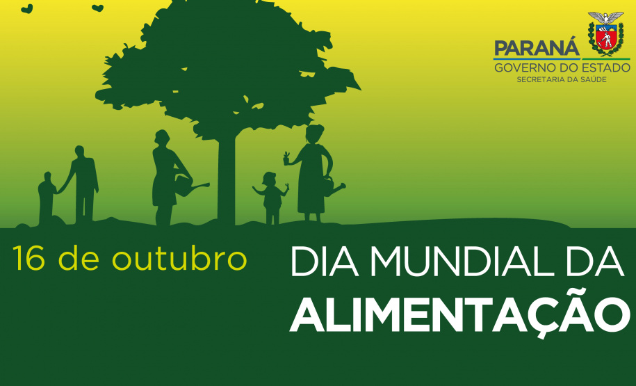 &#8203;Saúde promove evento online para marcar o Dia Mundial da Alimentação. Arte:SESA
