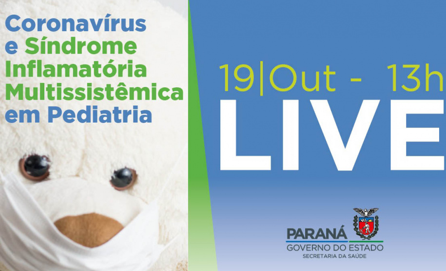 Sesa promoverá evento sobre infecção pelo coronavírus e Síndrome Inflamatória Multissistêmica em crianças e adolescentes. Imagem:SESA