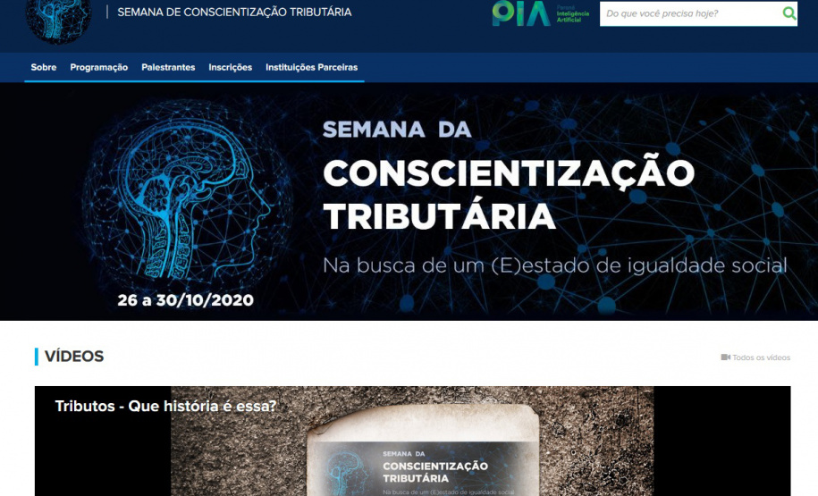 I Semana da Conscientização Tributária abordará a função social dos tributos.