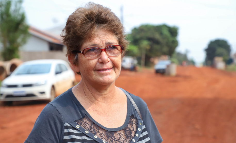 Bernadete Precoma Fachinello, moradora do Jardim Araçá, em Assis Chateaubriand, no Oeste do Estado.