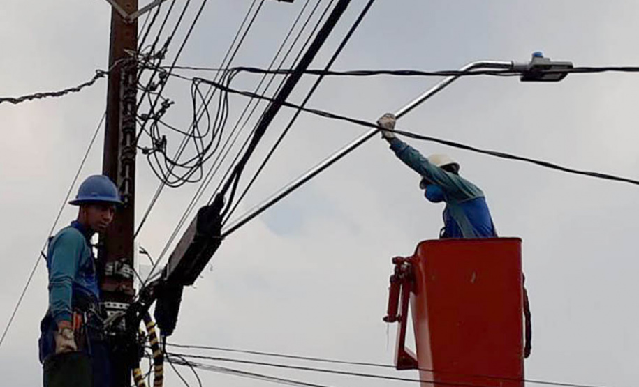 Nova iluminação levará mais segurança para o município de Alto Piquiri. Foto:SEDU