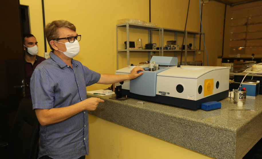 Curso Goioere A Universidade Estadual de Maringá (UEM) anunciou a implantação do novo curso de Física Médica, no Câmpus de Goioerê, com oferta 40 vagas, com duração de quatro anos.  Na foto, Ronaldo Celso Viscovini, coordenador-adjunto do curso de Física . 15/10/2020 - Foto: Geraldo Bubniak/AEN