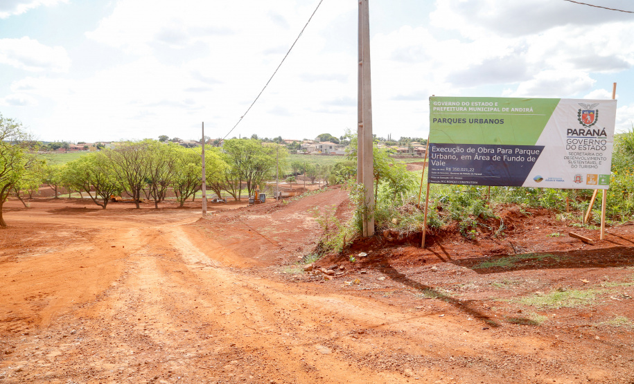 Parque urbano em AndiráFoto de Gilson Abreu/AEN