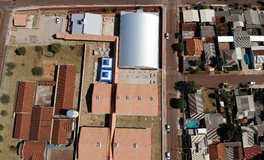 Governador Carlos Massa Ratinho Junior no Colegio Estadual Novo Horizonte, em Campo Mourão.Foto Gilson Abreu/AEN