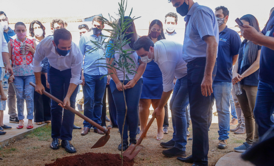 Governador Carlos Massa Ratinho Junior no Colegio Estadual Novo Horizonte, em Campo Mourão.Foto Gilson Abreu/AEN