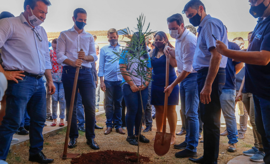 Governador Carlos Massa Ratinho Junior no Colegio Estadual Novo Horizonte, em Campo Mourão.Foto Gilson Abreu/AEN