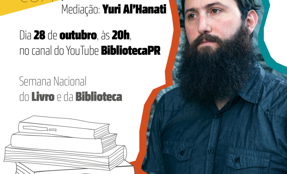 Biblioteca Pública promove live com o escritor Julián Fuks. Imagem:BPP
