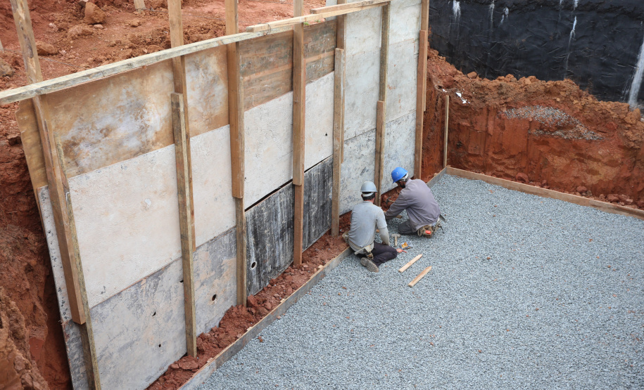 Construcao da Delegacia Cidada de Almirante Tamandare. A delegacia cidadã é um novo modelo de atendimento em delegacias no Paraná, com espaços específicos e reservados para separar vítimas de agressores e possibilidade de auxílio de assistentes sociais e psicólogos, quando necessário. Almirante Tamandare - 02/09/2020 - Foto: Geraldo Bubniak/AEN