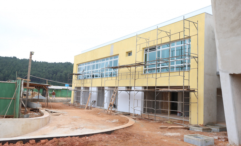 Construcao da Delegacia Cidada de Almirante Tamandare. A delegacia cidadã é um novo modelo de atendimento em delegacias no Paraná, com espaços específicos e reservados para separar vítimas de agressores e possibilidade de auxílio de assistentes sociais e psicólogos, quando necessário. Almirante Tamandare - 02/09/2020 - Foto: Geraldo Bubniak/AEN