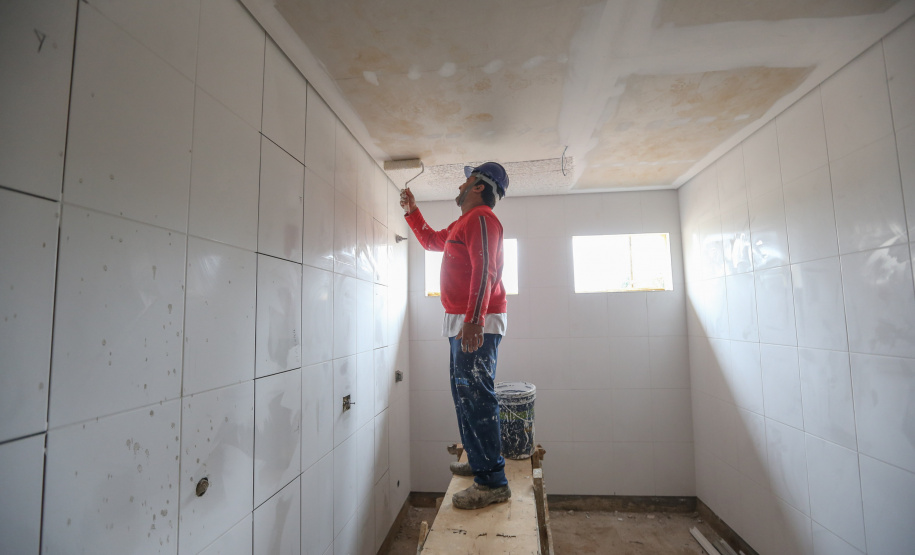 Construcao da Delegacia Cidada de Almirante Tamandare. A delegacia cidadã é um novo modelo de atendimento em delegacias no Paraná, com espaços específicos e reservados para separar vítimas de agressores e possibilidade de auxílio de assistentes sociais e psicólogos, quando necessário. Almirante Tamandare - 02/09/2020 - Foto: Geraldo Bubniak/AEN