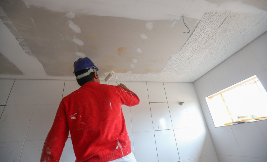 Construcao da Delegacia Cidada de Almirante Tamandare. A delegacia cidadã é um novo modelo de atendimento em delegacias no Paraná, com espaços específicos e reservados para separar vítimas de agressores e possibilidade de auxílio de assistentes sociais e psicólogos, quando necessário. Almirante Tamandare - 02/09/2020 - Foto: Geraldo Bubniak/AEN