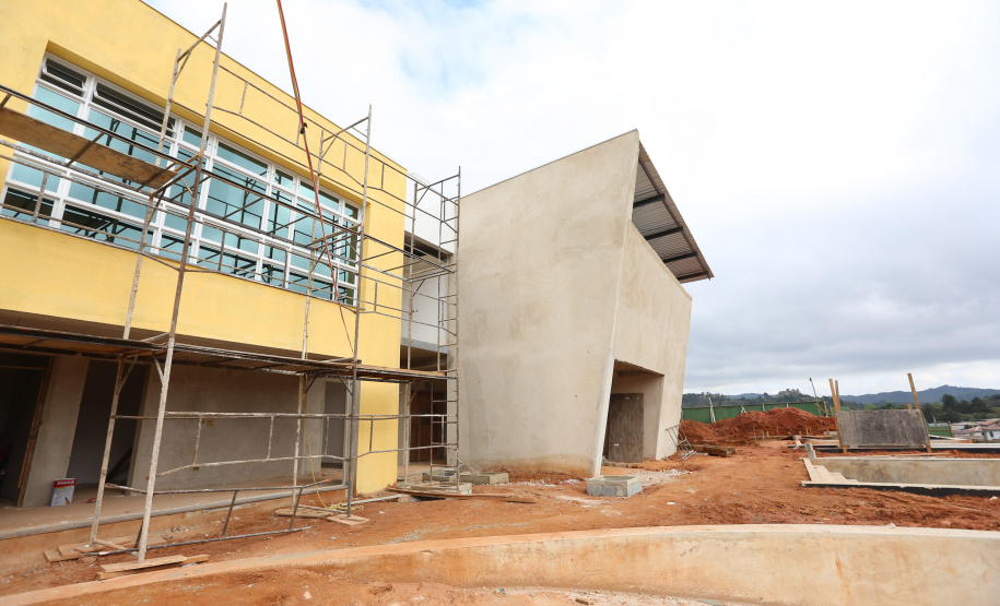 Construcao da Delegacia Cidada de Almirante Tamandare. A delegacia cidadã é um novo modelo de atendimento em delegacias no Paraná, com espaços específicos e reservados para separar vítimas de agressores e possibilidade de auxílio de assistentes sociais e psicólogos, quando necessário. Almirante Tamandare - 02/09/2020 - Foto: Geraldo Bubniak/AEN