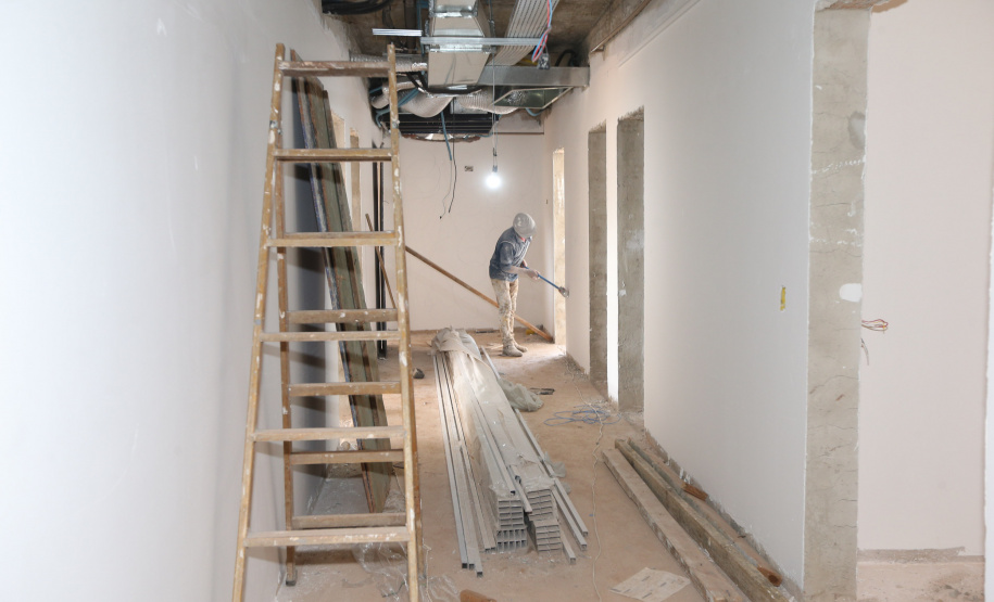 Construcao da Delegacia Cidada de Almirante Tamandare. A delegacia cidadã é um novo modelo de atendimento em delegacias no Paraná, com espaços específicos e reservados para separar vítimas de agressores e possibilidade de auxílio de assistentes sociais e psicólogos, quando necessário. Almirante Tamandare - 02/09/2020 - Foto: Geraldo Bubniak/AEN