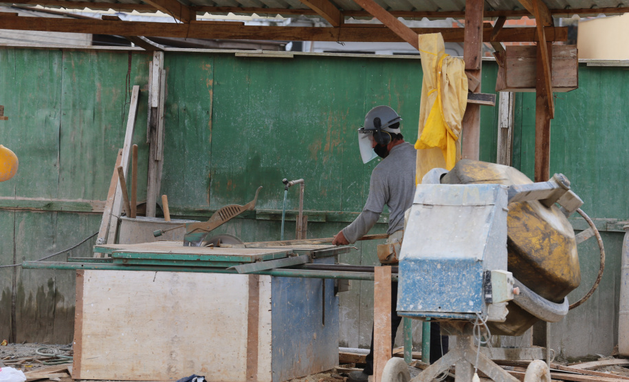 Construcao da Delegacia Cidada de Almirante Tamandare. A delegacia cidadã é um novo modelo de atendimento em delegacias no Paraná, com espaços específicos e reservados para separar vítimas de agressores e possibilidade de auxílio de assistentes sociais e psicólogos, quando necessário. Almirante Tamandare - 02/09/2020 - Foto: Geraldo Bubniak/AEN