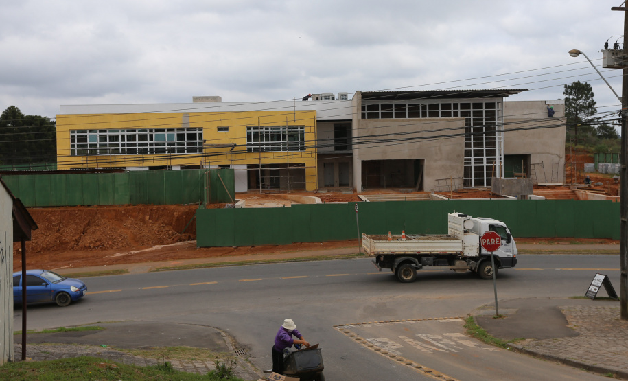 Construcao da Delegacia Cidada de Almirante Tamandare. A delegacia cidadã é um novo modelo de atendimento em delegacias no Paraná, com espaços específicos e reservados para separar vítimas de agressores e possibilidade de auxílio de assistentes sociais e psicólogos, quando necessário. Almirante Tamandare - 02/09/2020 - Foto: Geraldo Bubniak/AEN