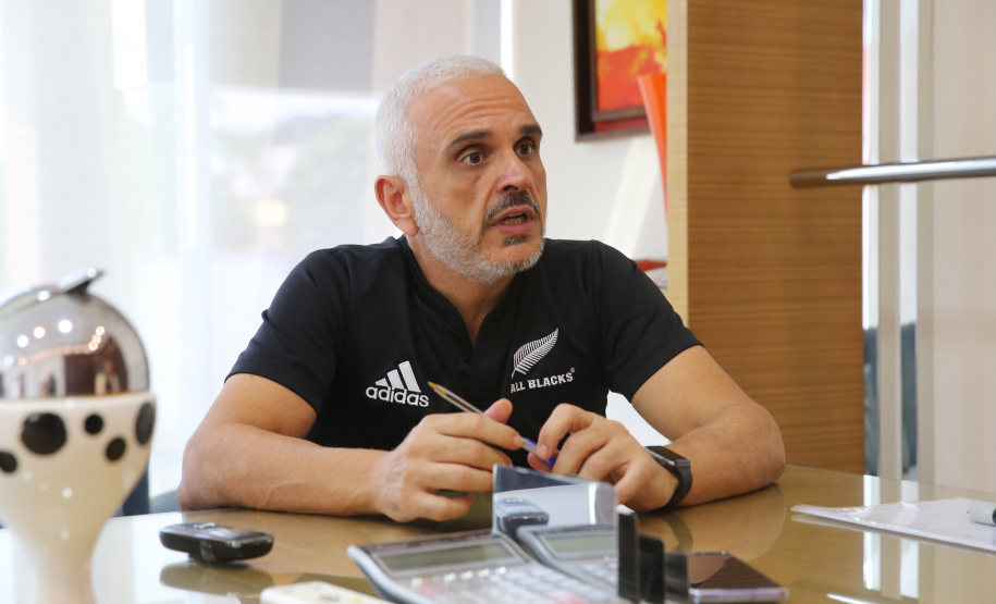 FEITO NO PARANA -  Entrevista com Alexandre Nabhan diretor do Grupo Beeight  de Cianorte. 08/10/2020 - Foto: Geraldo Bubniak/AEN