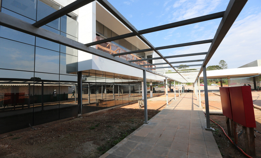 Escola Bombeiros Construção da Escola de Bombeiros do Corpo de Bombeiros do Paraná, na Academia Policial Militar do Guatupê em Sao Jose dos Pinhais. 03/09/2020 - Foto: Geraldo Bubniak/AEN
