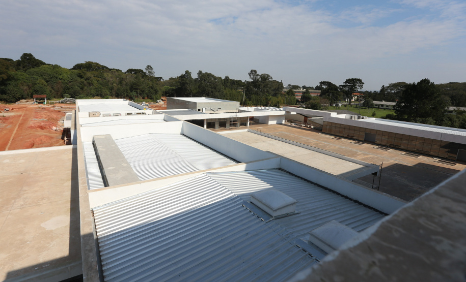 Escola Bombeiros Construção da Escola de Bombeiros do Corpo de Bombeiros do Paraná, na Academia Policial Militar do Guatupê em Sao Jose dos Pinhais. 03/09/2020 - Foto: Geraldo Bubniak/AEN