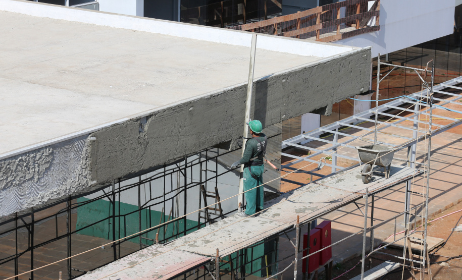 Escola Bombeiros Construção da Escola de Bombeiros do Corpo de Bombeiros do Paraná, na Academia Policial Militar do Guatupê em Sao Jose dos Pinhais. 03/09/2020 - Foto: Geraldo Bubniak/AEN