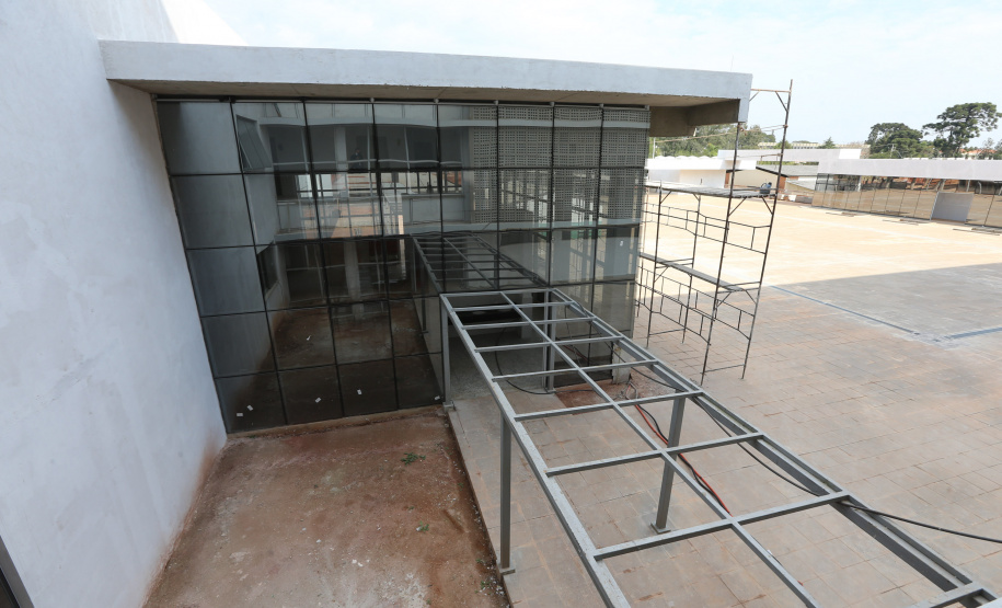 Escola Bombeiros Construção da Escola de Bombeiros do Corpo de Bombeiros do Paraná, na Academia Policial Militar do Guatupê em Sao Jose dos Pinhais. 03/09/2020 - Foto: Geraldo Bubniak/AEN