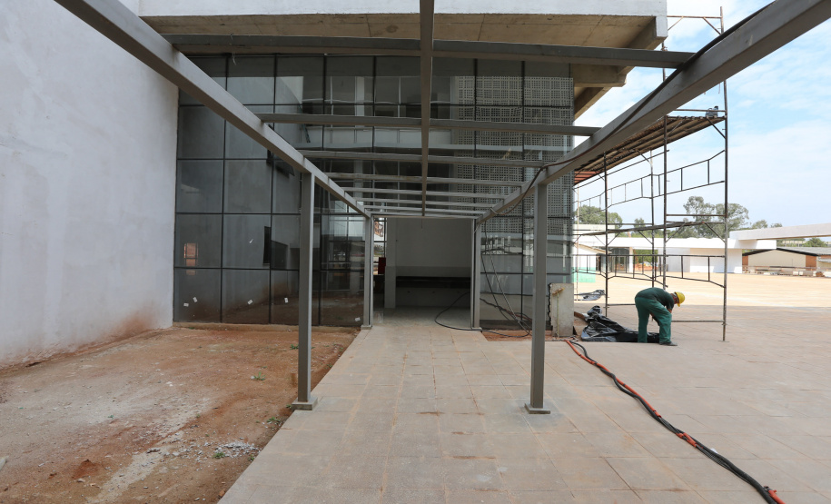 Escola Bombeiros Construção da Escola de Bombeiros do Corpo de Bombeiros do Paraná, na Academia Policial Militar do Guatupê em Sao Jose dos Pinhais. 03/09/2020 - Foto: Geraldo Bubniak/AEN