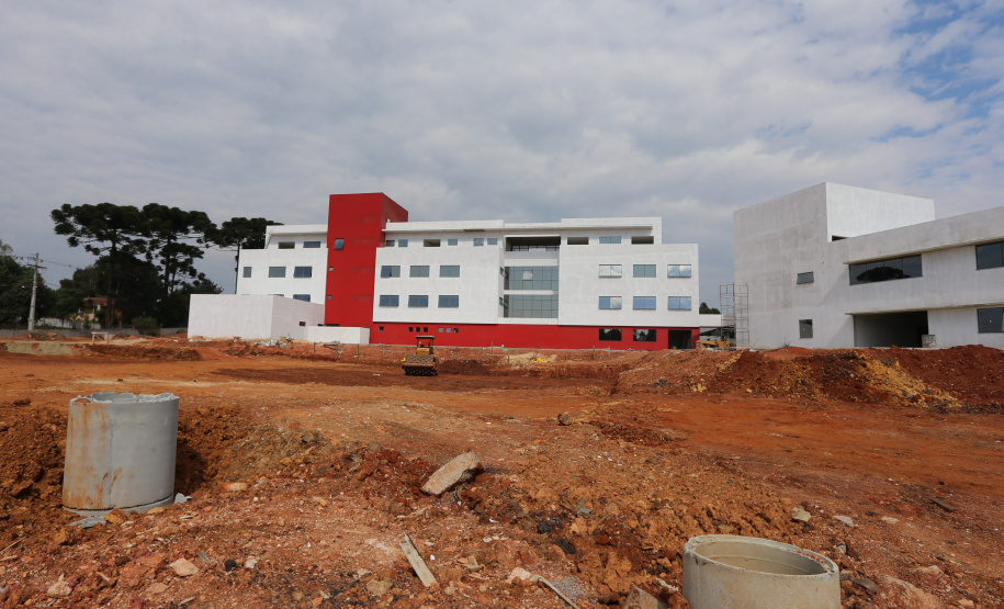 Escola Bombeiros Construção da Escola de Bombeiros do Corpo de Bombeiros do Paraná, na Academia Policial Militar do Guatupê em Sao Jose dos Pinhais. 03/09/2020 - Foto: Geraldo Bubniak/AEN