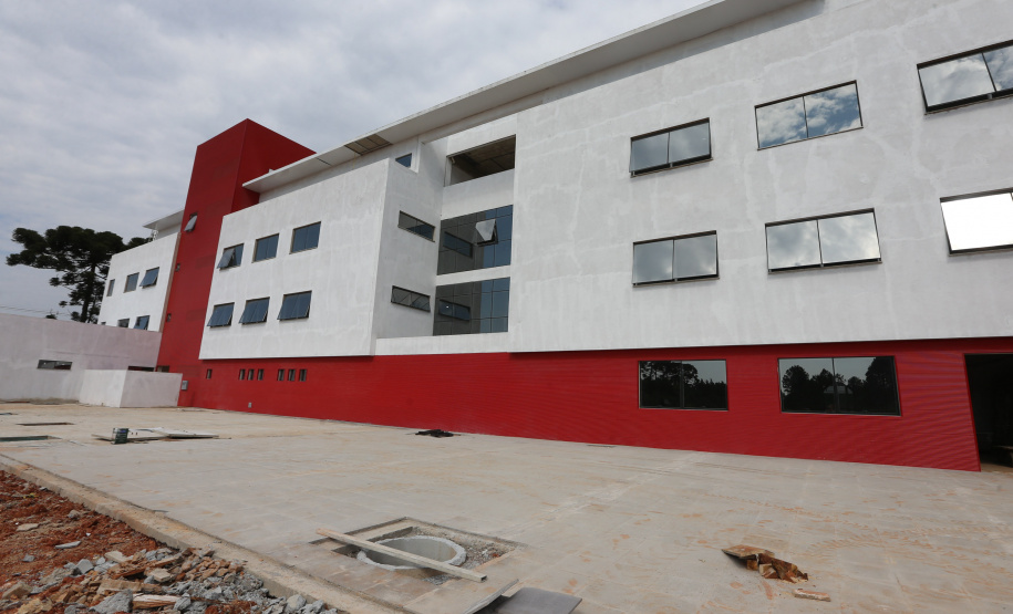 Escola Bombeiros Construção da Escola de Bombeiros do Corpo de Bombeiros do Paraná, na Academia Policial Militar do Guatupê em Sao Jose dos Pinhais. 03/09/2020 - Foto: Geraldo Bubniak/AEN
