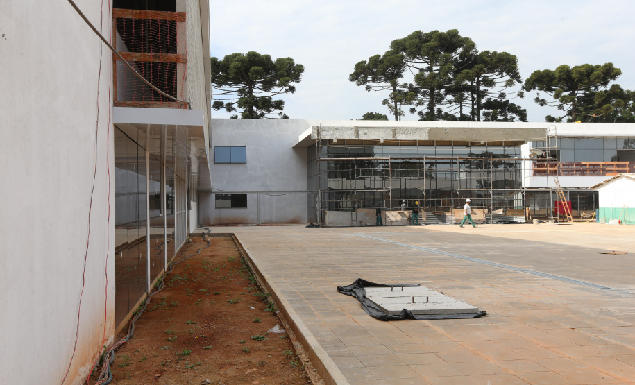 Escola Bombeiros Construção da Escola de Bombeiros do Corpo de Bombeiros do Paraná, na Academia Policial Militar do Guatupê em Sao Jose dos Pinhais. 03/09/2020 - Foto: Geraldo Bubniak/AEN