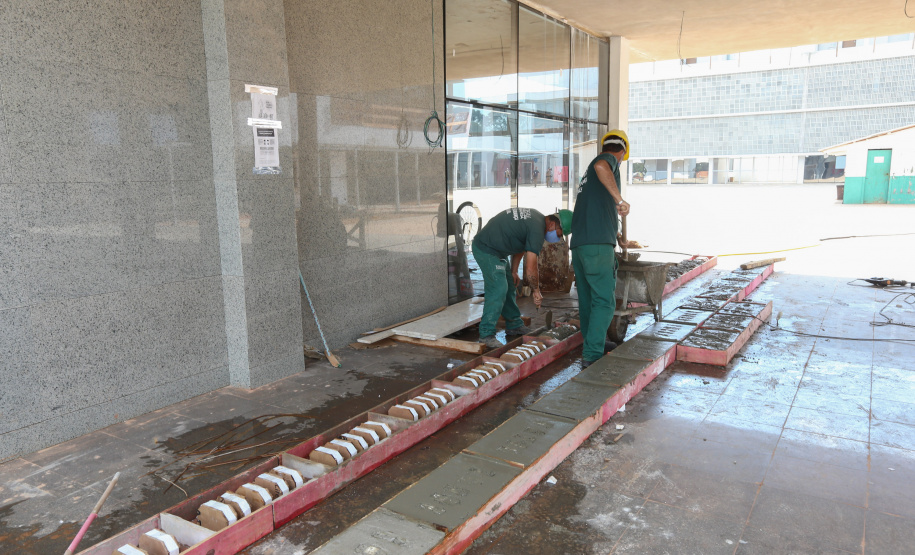Escola Bombeiros Construção da Escola de Bombeiros do Corpo de Bombeiros do Paraná, na Academia Policial Militar do Guatupê em Sao Jose dos Pinhais. 03/09/2020 - Foto: Geraldo Bubniak/AEN