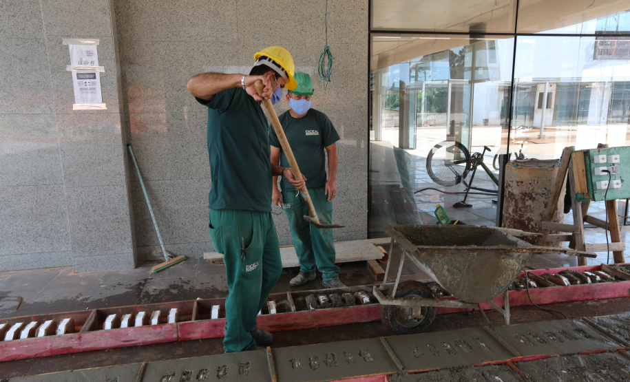 Escola Bombeiros Construção da Escola de Bombeiros do Corpo de Bombeiros do Paraná, na Academia Policial Militar do Guatupê em Sao Jose dos Pinhais. 03/09/2020 - Foto: Geraldo Bubniak/AEN