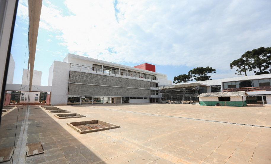 Escola Bombeiros Construção da Escola de Bombeiros do Corpo de Bombeiros do Paraná, na Academia Policial Militar do Guatupê em Sao Jose dos Pinhais. 03/09/2020 - Foto: Geraldo Bubniak/AEN