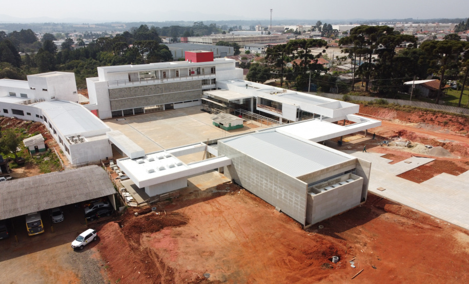 Escola Bombeiros Construção da Escola de Bombeiros do Corpo de Bombeiros do Paraná, na Academia Policial Militar do Guatupê em Sao Jose dos Pinhais. 03/09/2020 - Foto: Geraldo Bubniak/AEN