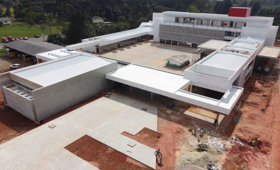 Escola Bombeiros Construção da Escola de Bombeiros do Corpo de Bombeiros do Paraná, na Academia Policial Militar do Guatupê em Sao Jose dos Pinhais. 03/09/2020 - Foto: Geraldo Bubniak/AEN
