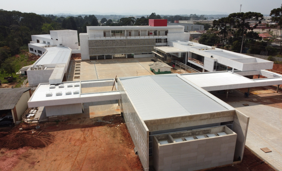 Escola Bombeiros Construção da Escola de Bombeiros do Corpo de Bombeiros do Paraná, na Academia Policial Militar do Guatupê em Sao Jose dos Pinhais. 03/09/2020 - Foto: Geraldo Bubniak/AEN