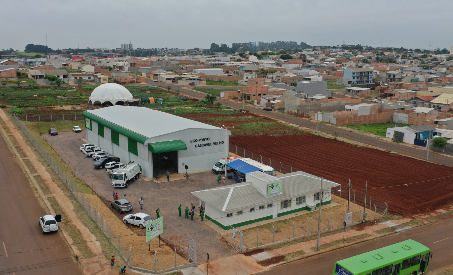 Eco ponto em Cascavel. Foto: Alessandro Vieira/AEN